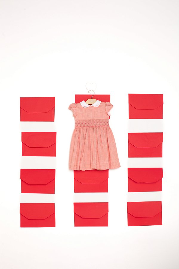 Vestido bordado flores