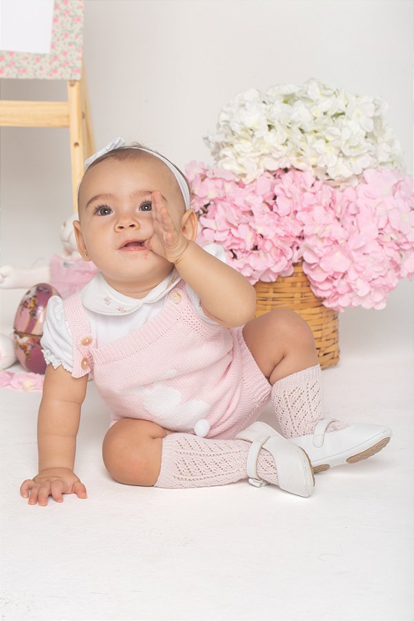 Romper coelho pompom