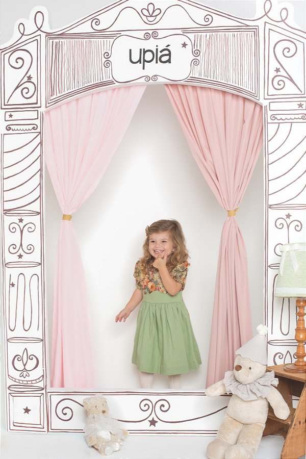 Vestido peito estampado