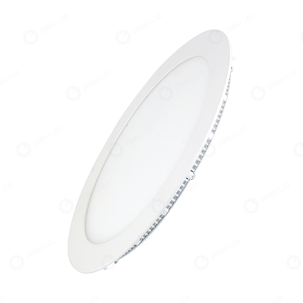 PAINEL DE EMBUTIR LED REDONDO 18W - BRANCO FRIO