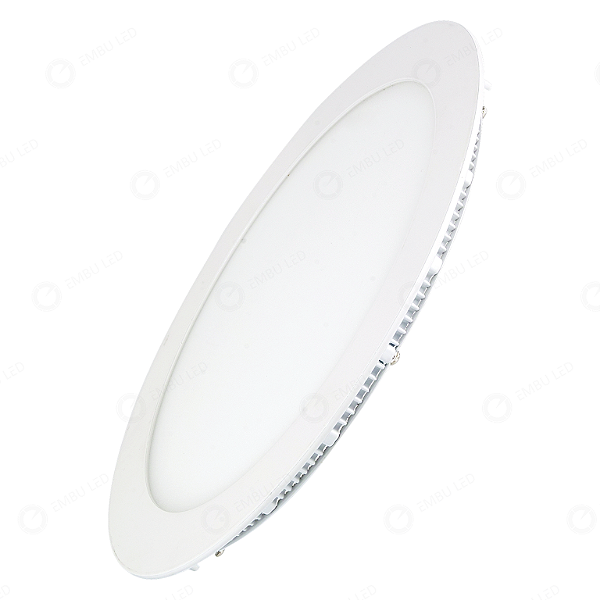 PAINEL DE EMBUTIR LED REDONDO 24W - BRANCO QUENTE