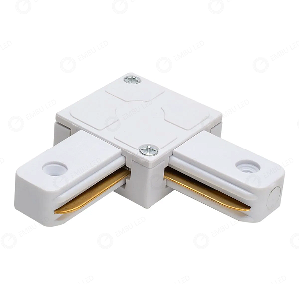 CONECTOR BRANCO EM "L"