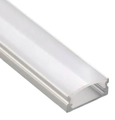 PERFIL ALUMINIO 2 METROS BRANCO SOBREPOR 17 X 7