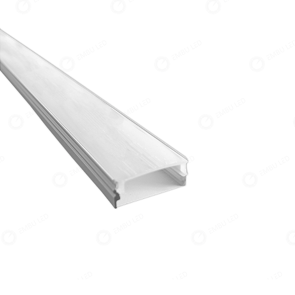 PERFIL ALUMINIO 2 METROS BRANCO SOBREPOR 22,8 X 9,6