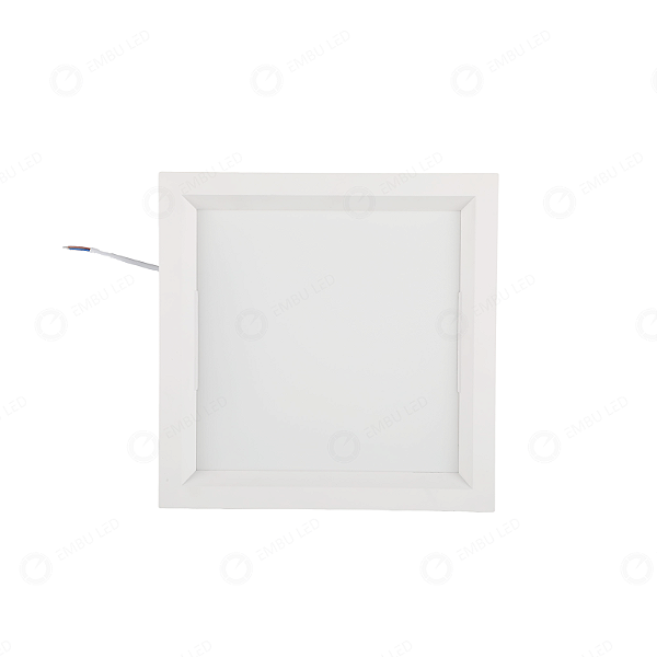 PAINEL DE EMBUTIR LED RECUADO QUADRADO 24W - BRANCO QUENTE