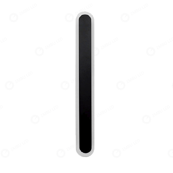 ARANDELA DE PAREDE RETA 50CM 3000K PRETO IP66