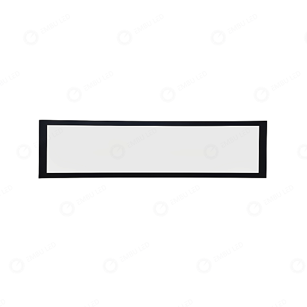 PAINEL DE EMBUTIR LED RETANGULAR 36W - BRANCO NEUTRO -32X62CM  - BORDA PRETA
