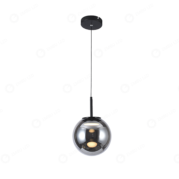 PENDENTE GLASS LUNE FUMÊ - 5W - 3000K