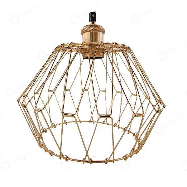 LUMINARIA DECORATIVA PENDENTE MULTIFORMAS - DOURADO