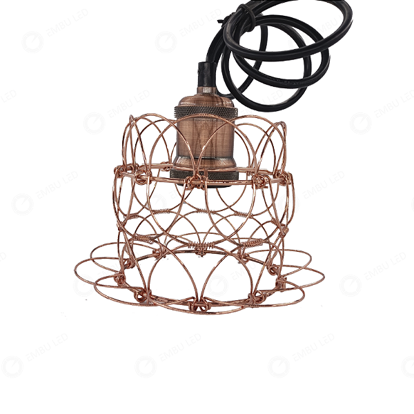LUMINARIA DECORATIVA PENDENTE MULTIFORMAS CIRCULAR - ROSÊ