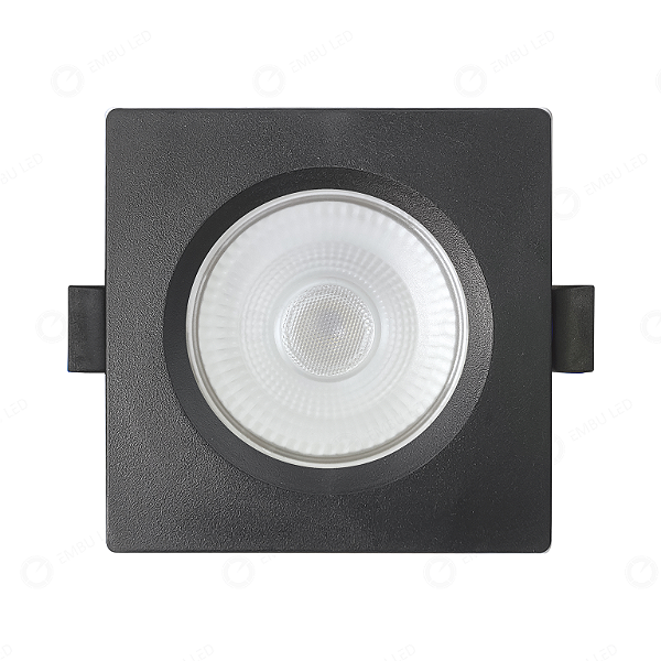 SPOT MR16 QUADRADO BRANCO NEUTRO 7W - PRETO