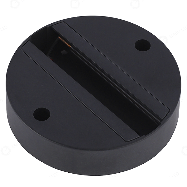 MINI TRILHO ELETRIFICADO REDONDO PRETO