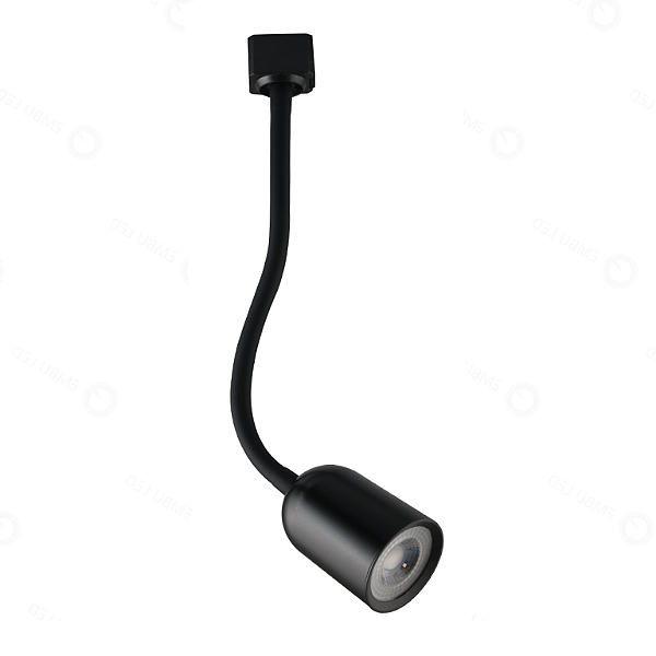 ARANDELA LEITURA PARA TRILHO PRETO 5W - BRANCO QUENTE