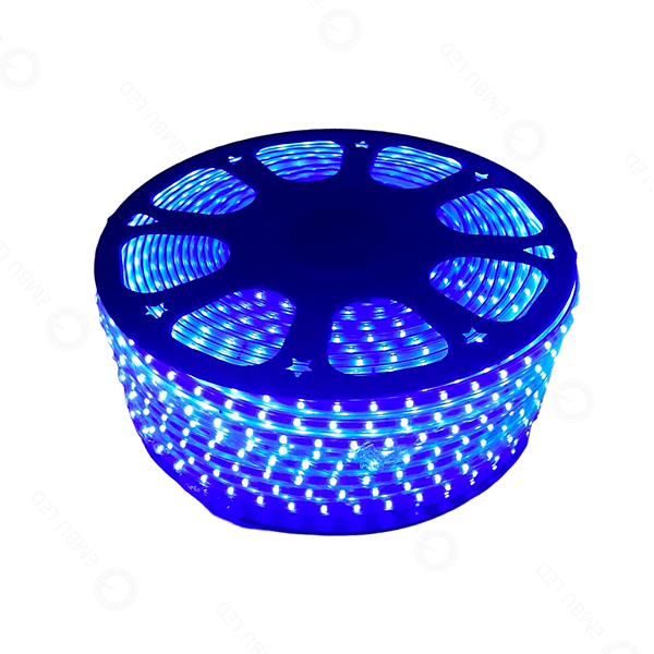 MANGUEIRA CHATA 5050 60LEDS/M 6MM IP65 110V AZUL