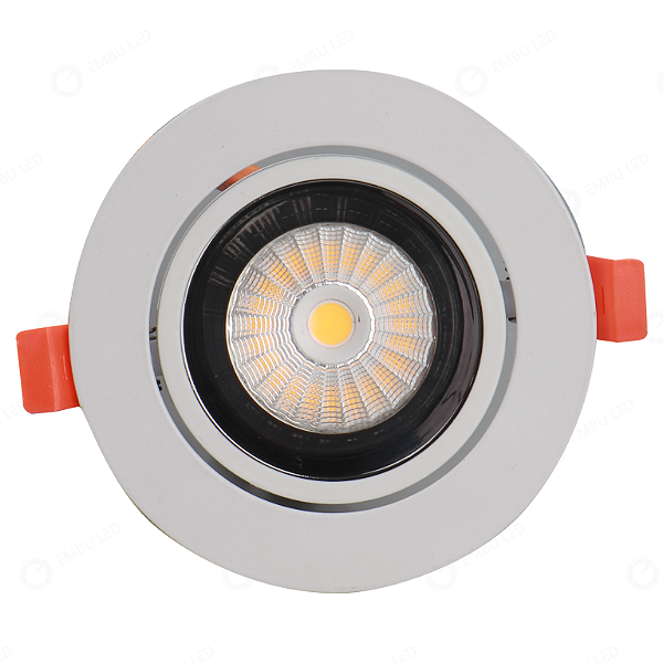SPOT ASTER 5W BRANCO DIRECIONAVEL ALUMINIO - BRANCO QUENTE