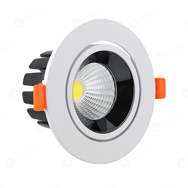 SPOT ASTER 20W BRANCO DIRECIONAVEL ALUMINIO - BRANCO FRIO