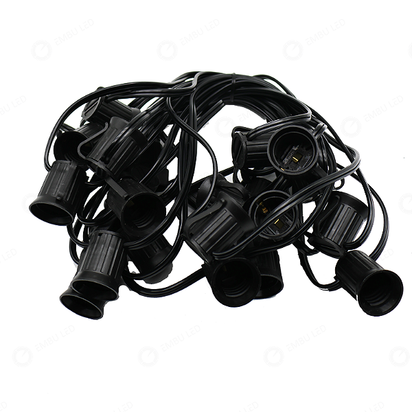 VARAL DE LUZES ECO 10 METROS 10 SOQUETES E27 IP54