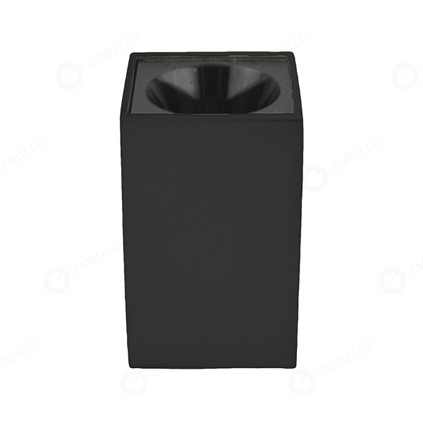 SPOT LED SOBREPOR CUBIS PRETO 2W - BRANCO NEUTRO