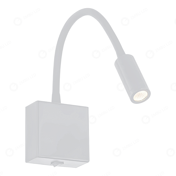 ARANDELA LEITURA CUBO FLEXUS BRANCA - 3W