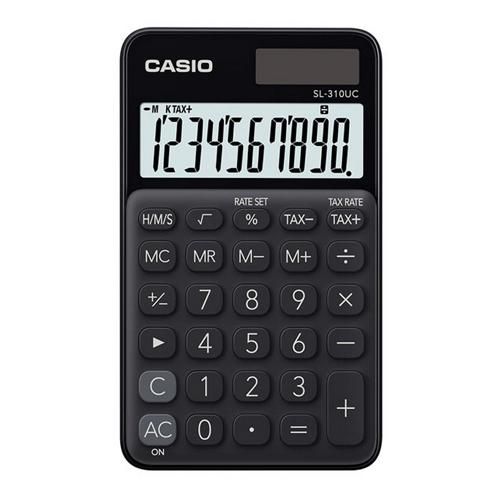 Calculadora casio SL-310UC-BK preta 10 dígitos
