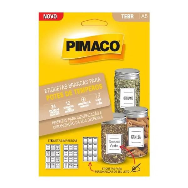 Etiqueta Pimaco A5 TEBR 03Fls 50x40mm