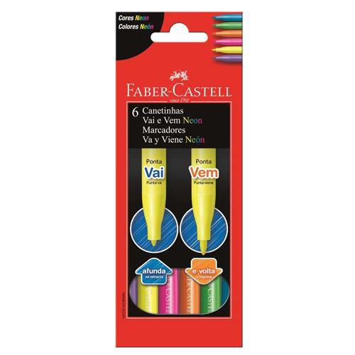 Caneta Marca Texto Grifpen Kit 6 Cores - Faber Castell