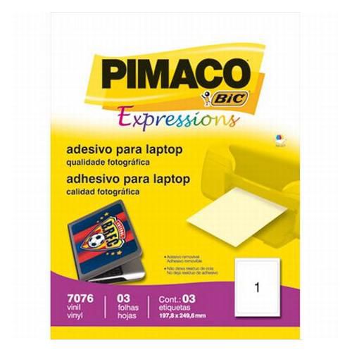 Adesivo para Laptop/notebook 3 folhas 197,8 x 249,6 mm Pimaco