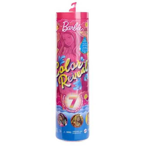 Boneca Barbie Color Reveal Frutas Doces com 7 Surpresas - HLF83 HJX49 - Mattel
