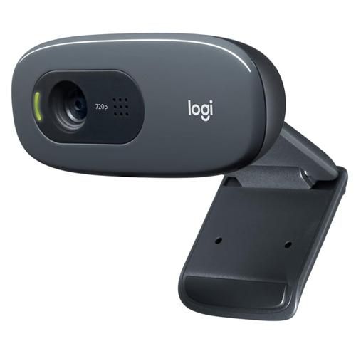 Webcam HD Logitech C270 com Microfone Embutido e 3 MP para Chamadas e Gravações em Vídeo Widescreen