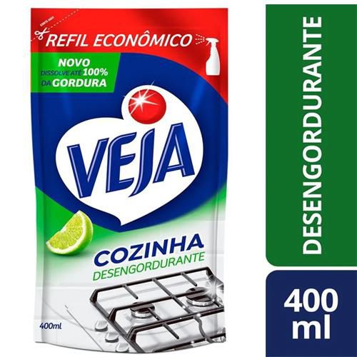 Limpador Veja Cozinha Desengordurante Refil Sache Economico 400ml
