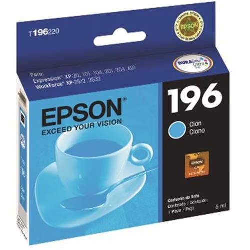 Cartucho Epson T196220 Azul Original