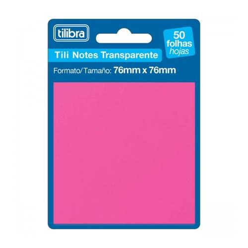 Tili Notes Tag 76x76mm Rosa 50 Folhas Tilibra