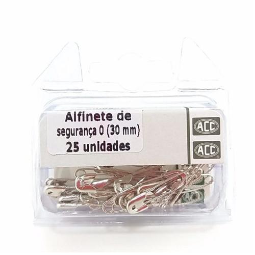 Alfinete de Segurança 0 (30mm) Caixa c/25 Uni