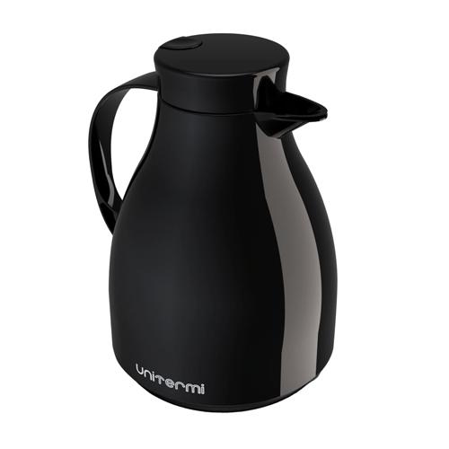 Garrafa Térmica Bule c/ Gatilho Paris 1,0L Preto Unitermi