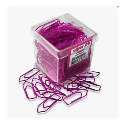 Clips de Papel Epoxi n° 2/0 c/ 100 Unidades ACC Rosa