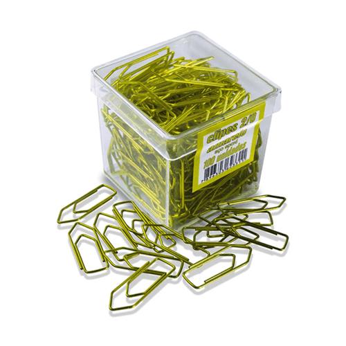 Clips de Papel Epoxi n° 2/0 c/ 100 Unidades ACC Amarelo