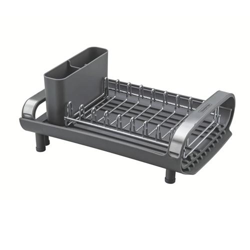 Escorredor de Louça Tramontina Plurale Compacto com Secador e Porta Talheres Grafite