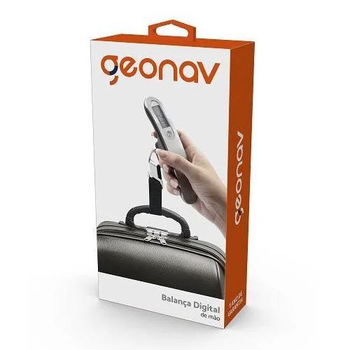 Balança Digital De Mão Cor Preta - Geonav