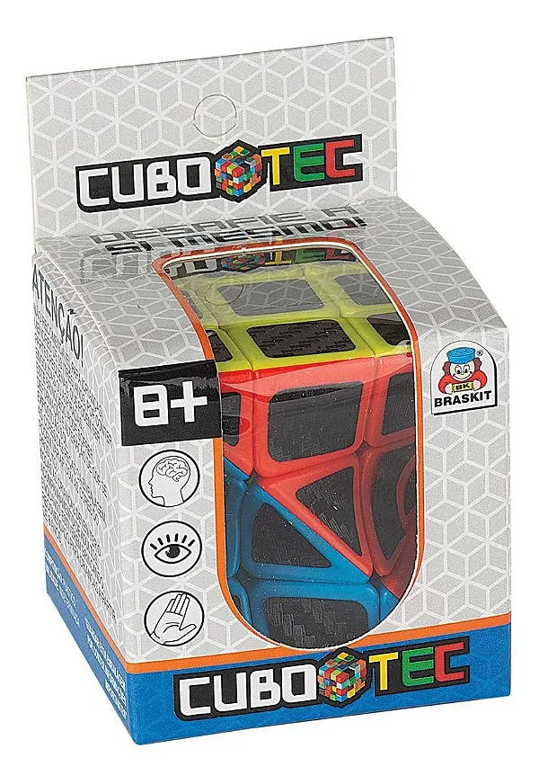 Cubo Mágico Cubotec Torcido Preto Braskit 2902