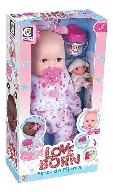 Boneca Love Born Festa Do Pijama - Cotiplas REF 2612