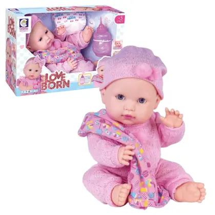 BONECA LOVE BORN NANINHA FAZ XIXI 2608