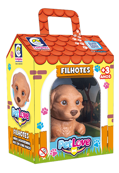 Boneco - Cachorrinho Golden ( 2668 ) COTIPLAS