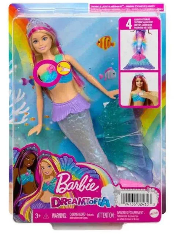 Barbie Dreamtopia Sereia Luzes e Brilho HDJ36 - Mattel