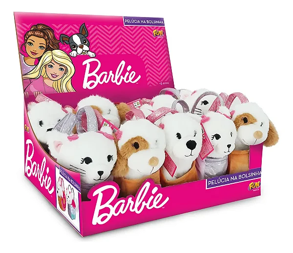 Pelúcia Barbie Pets Na Bolsinha Sortido - Fun F0056-8