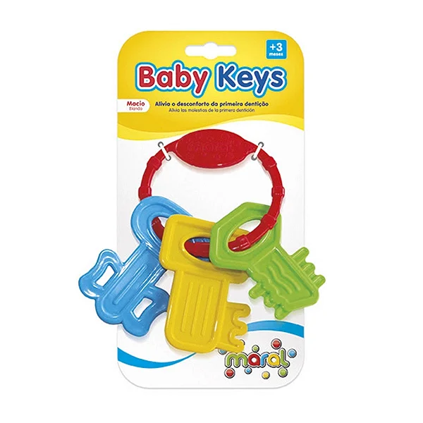 Mordedor Baby Keys Colorido Mais 3 Meses