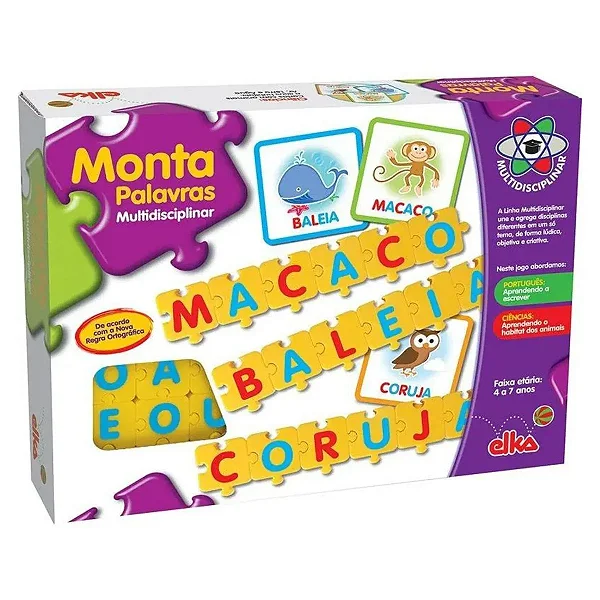 Jogo Monta Palavras Multidisciplinar Elka 769