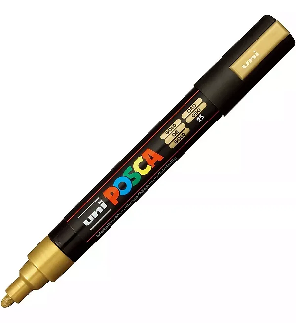 Caneta Uni Ball Posca PC-5M Ouro