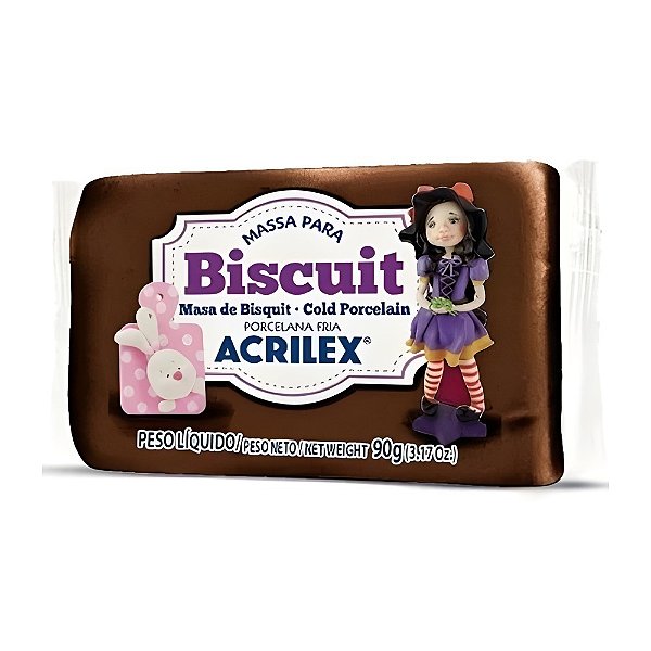 Massa Biscuit 90G Marrom