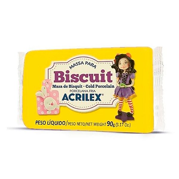 Massa Biscuit 90G Amarelo