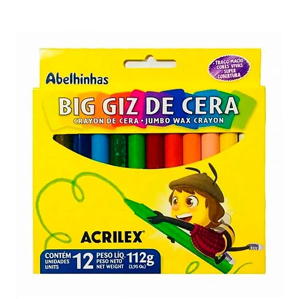 Giz De Cera Big C/12 Acrilex 09111